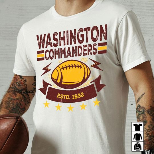 Discover Collection Famous Team Super Star Sport Commander Football T-Shirt