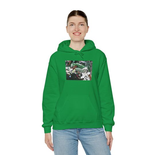 Discover Saquon Barkley Flying Backward Over Defense Player Hoodie