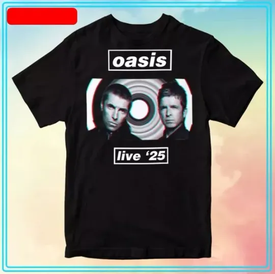 Discover Oasis World Tour Live 2025 Unisex T-Shirt  shirt