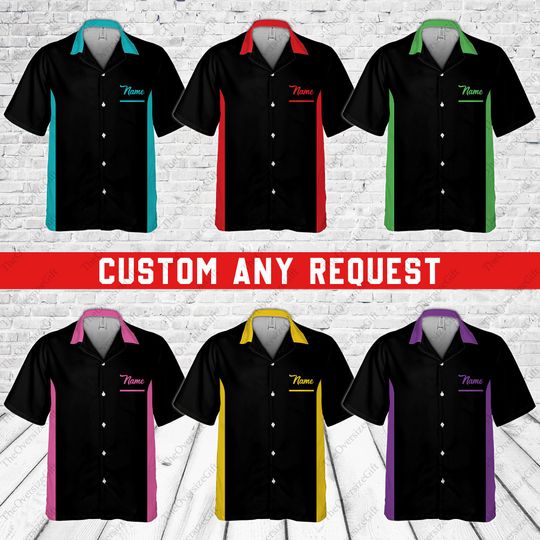 Discover Custom Name Bowling Pocket Hawaiian Shirt, Personalized Bowler Pocket Shirt