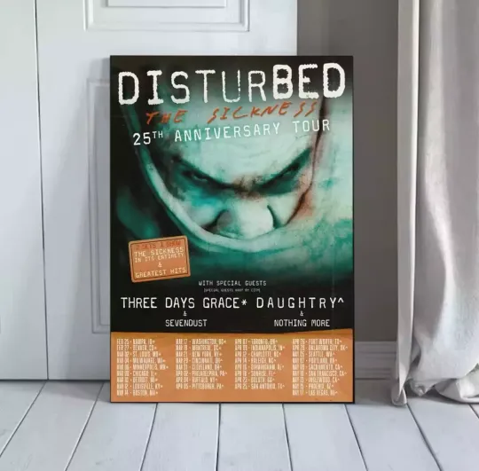 Discover Disturbed - Tour 2025 Poster