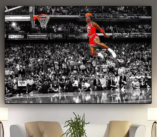 Discover Michael Jordan - The Last Shot Basketball Poster