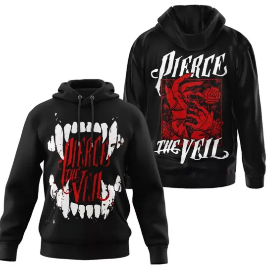 Discover Bg Pierce The Veil Rock Band 3D Hoodie, Size Xs-5Xl, Gift For Fans