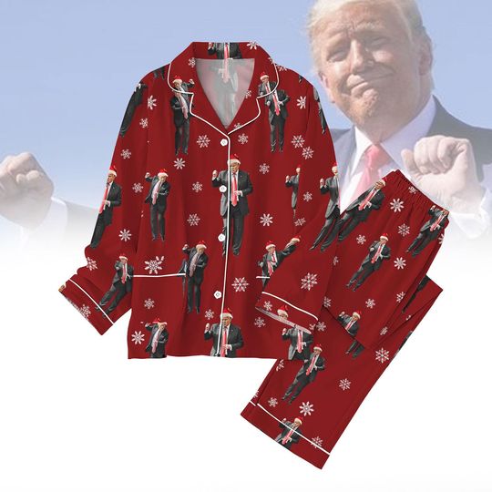 Discover Trump Dancing Christmas Pajama Set