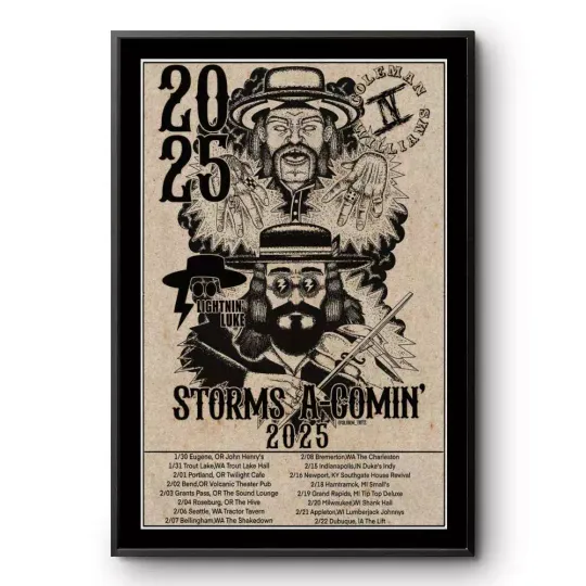 Discover IV And The Strange Band Storms A-Comin Tour 2025 Poster