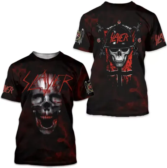 Discover Slayer Band 3D Full Printed T-Shirt, Unisex All Size