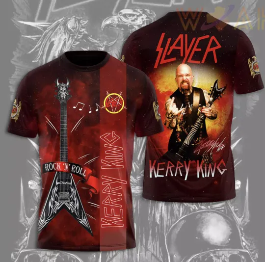 Discover Slayer X Kerry King 3D T-Shirt, Unisex All Size