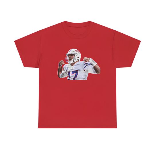 Discover Josh Allen Celebration Cotton Tee Shirt, Unisex Heavy
