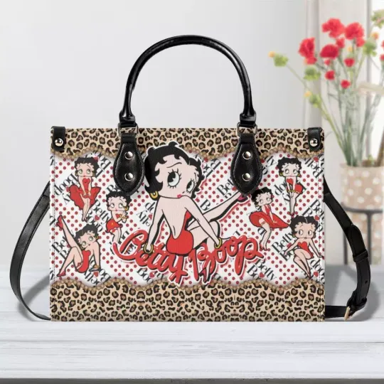 Discover Betty Boop Leather Handbag, Handbag Gift for Woman, Valentine Gift