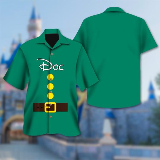 Discover Doc Legend Dwarfs Inspired Costume Hawaiian Shirt, Seven Dwarfs Cosplay Halloween