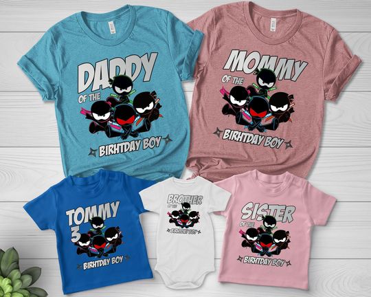 Discover Ninja Kidz Birthday T-Shirt - Family Fun Theme