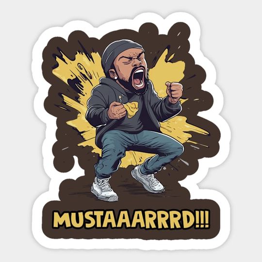 Discover Funny Kendrick Lamar Mustard Meme - Kendrick Lamar Mustard Meme - Sticker