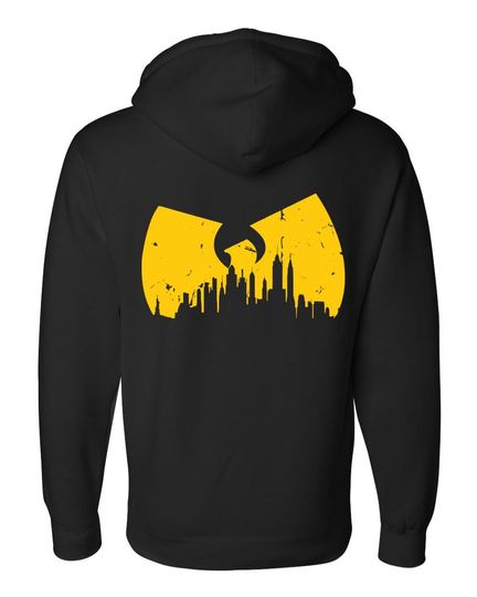 Discover Wu Hip Hop Hoodie - Shaolin - New York City Skyline - Classic Golden Era Boom Bap 90s Hip Hop