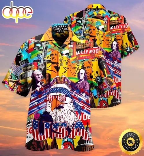 Discover America Proud Forever Independence Day 3D HAWAII SHIRT All Over Print
