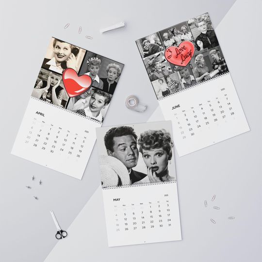Discover I Love Lucy 2025 Classic Design Wall Calendar TV Lover - Gift  For Fans of Lucy - Love Letter