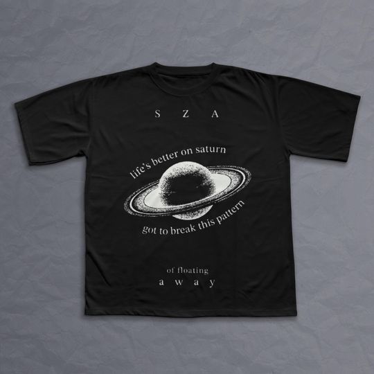 Discover SZA- Saturn T-shirt, CTRL Graphic Tee, sza Merch, Rap Shirt, SOS