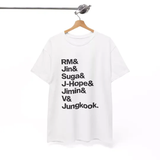 Discover BTS Names (Unisex T-Shirt) , BTS Tshirt, Suga Shirt, Jhope Shirt