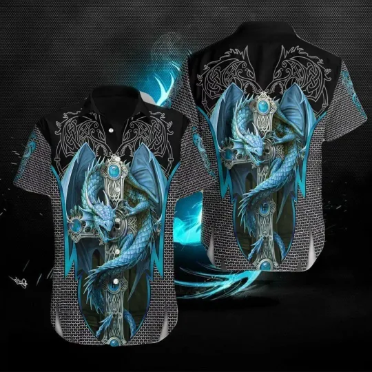 Discover ICE GOTHIC DRAGON HAWAIIAN 3D HAWAII SHIRT