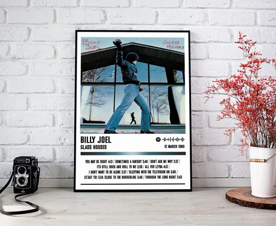 Discover Billy Joel Poster Print | Glass Houses Album Poster