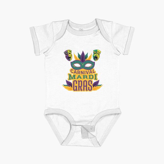 Discover Carnival Mardi Gra| Perfect Gift Baby One-Piece