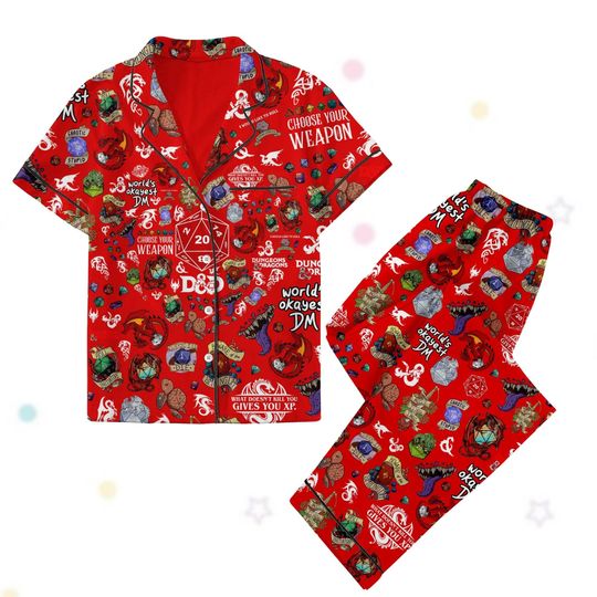 Discover Dungeons And Dragons Pajamas Set, Dnd Midnight