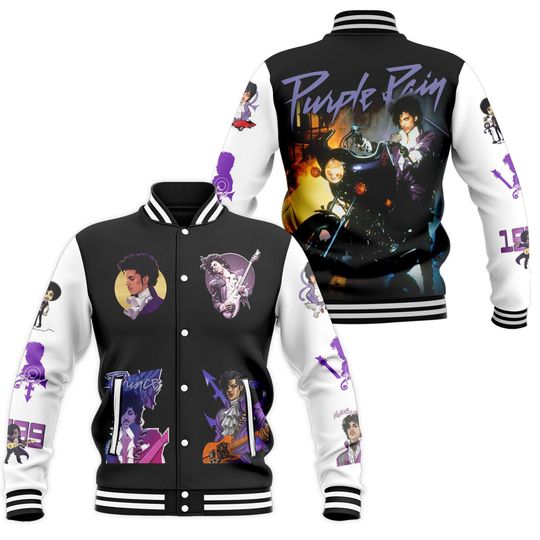 Discover Prince Purple Jacket, Pur Rain Baseball Jacket, Rock N Roll Jacket