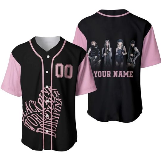 Discover Personalized Name Custom Blackpink Kpop Baseball Jersey