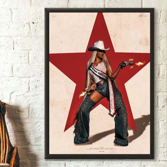 Discover Beyonce Act II Cowboy Carter Pew Pew Poster