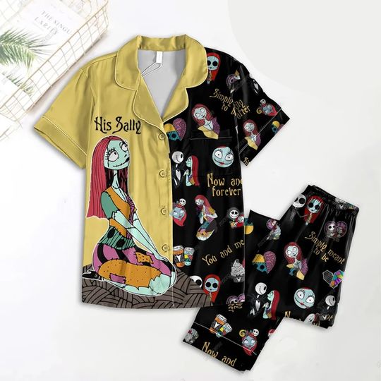 Discover Sally Pajamas Set, His Sally Shirt, Nightmare Christmas Pajamas Set