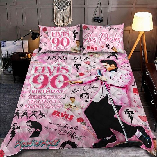 Discover Elvis Presley Elvis 90th Anniversary Bedding Sets