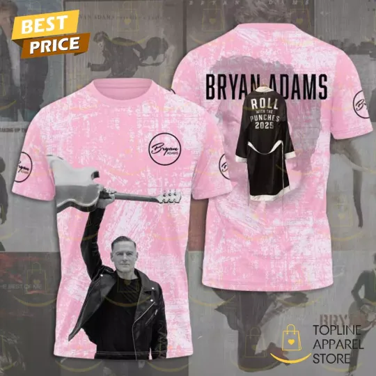 Discover Bryan Adams Roll With The Punches 2025 3D T-Shirt