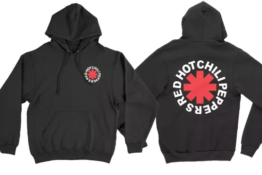 Discover Red Hot Chili Peppers Logo Rare Hoodie Black hoodies