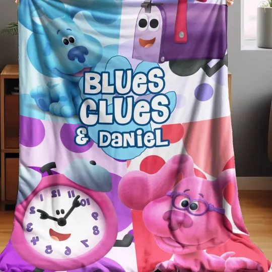 Discover Personalized Blue Clues Fleece Blanket