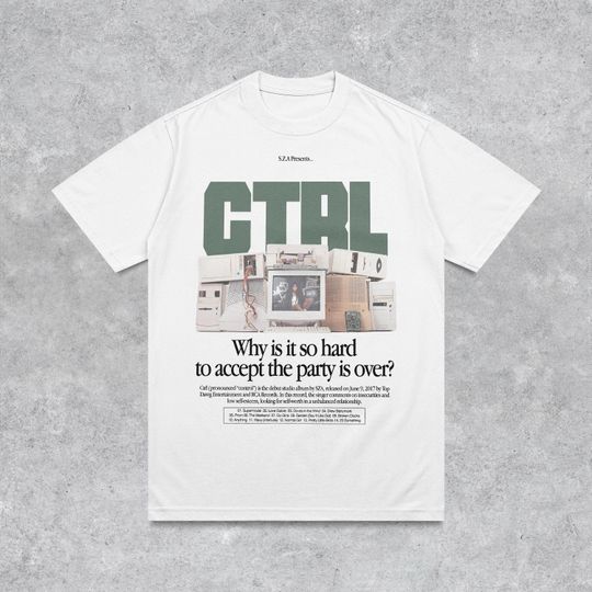 Discover SZA CTRL Graphic T-shirt | SZA Tour Graphic merch | Hip Hop Rap Tee