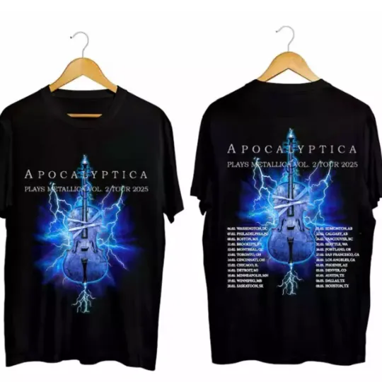 Discover Apocalyptica 2025 Tour Shirt,