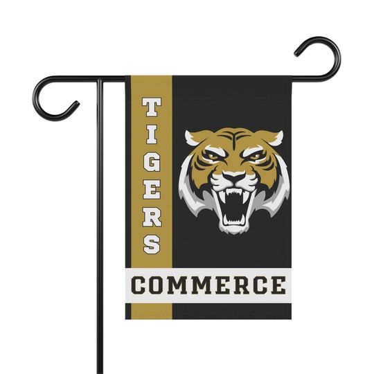 Discover Commerce Tigers  Garden Flag, Garden Decor