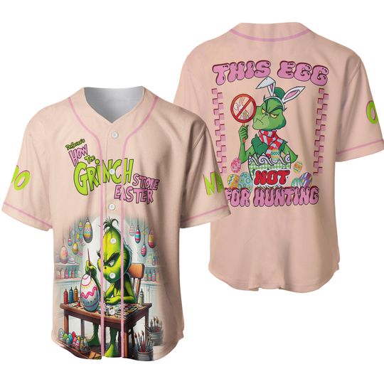 Discover How The funny character Stole Easter Personalized Baseball Jersey