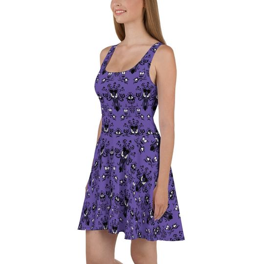 Discover Haunted House Skater Dress- Running Costume, Bounding, Cosplay