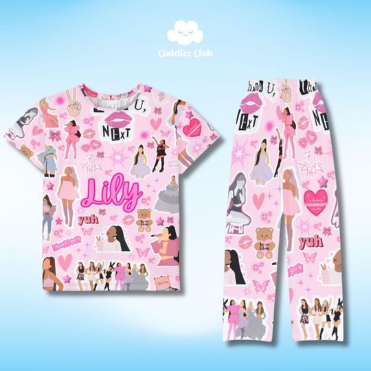 Discover Personalized Kids / Teens Pajama Set | Custom Pajama Set | Music Lover