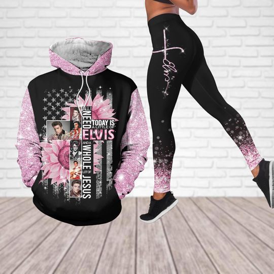 Discover Elvis Presley Hoodie And Legging Set, King Of Rock And Roll Shirt