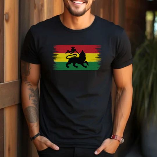 Discover Rasta Lion Shirt, Reggae Tshirt, Unisex One Love T-Shirt, Marley Tee, Lion of Judah Shirt, Vintage Reggae Music T Shirt, Irie 420 Tee