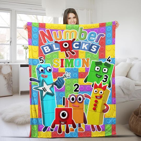 Discover Personalized Numberblocks Blanket Fleece Blanket