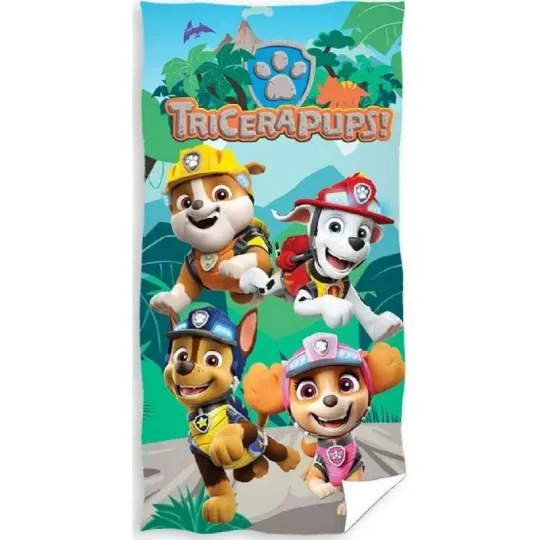 Discover Paw Patrol Tricerapups Beach Towel Swimming