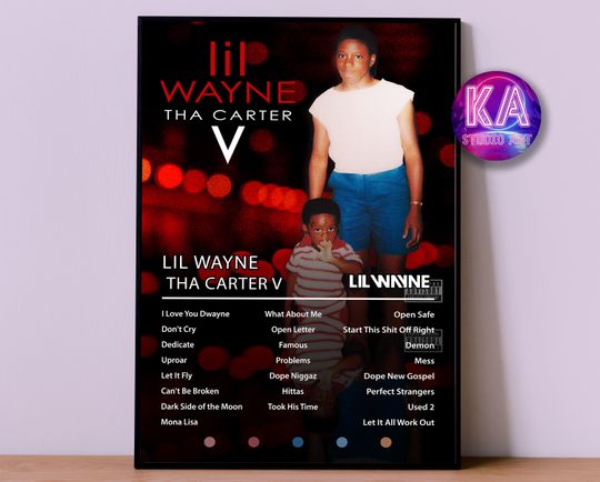 Discover Lil Wayne Poster - Tha Carter V Album Artwork