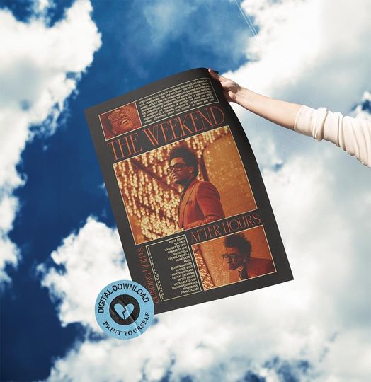 Discover Weeknds Poster | Blinding Lights Poster | House of Balloons