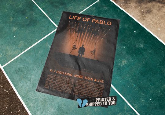 Discover Kayne West Life Of Pablo Hip Hop Album Art Print Photography Poster