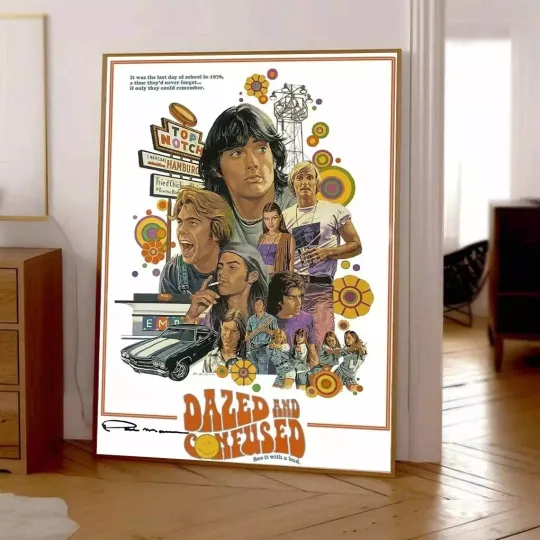 Discover Dazed Funny And Confused (1993) Movie Poster, Comedy Film - No Frame