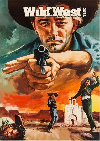 Discover 2025 Wall Calendar, Wild West Vintage Cowboy Movie Calendar M422