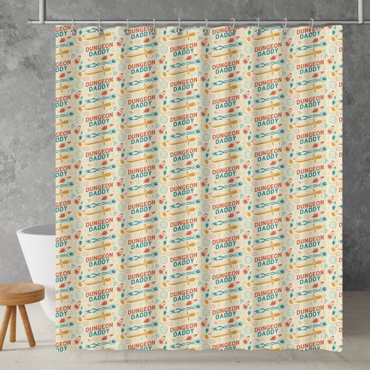 Discover DnD Dungeon Daddy Shower Curtain - Dungeons and Dragons Decor