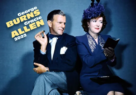 Discover 2025 Wall Calendar - George Burns & Gracie Allen Vintage Calendar CL3327